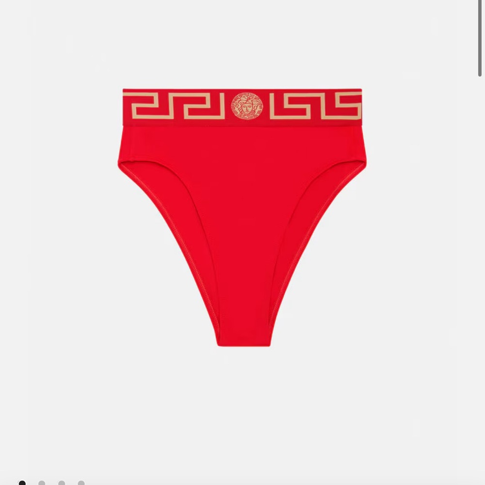 Versace high waist bikini bottom